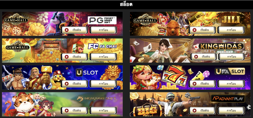 เกมสล็อตใน UFABET