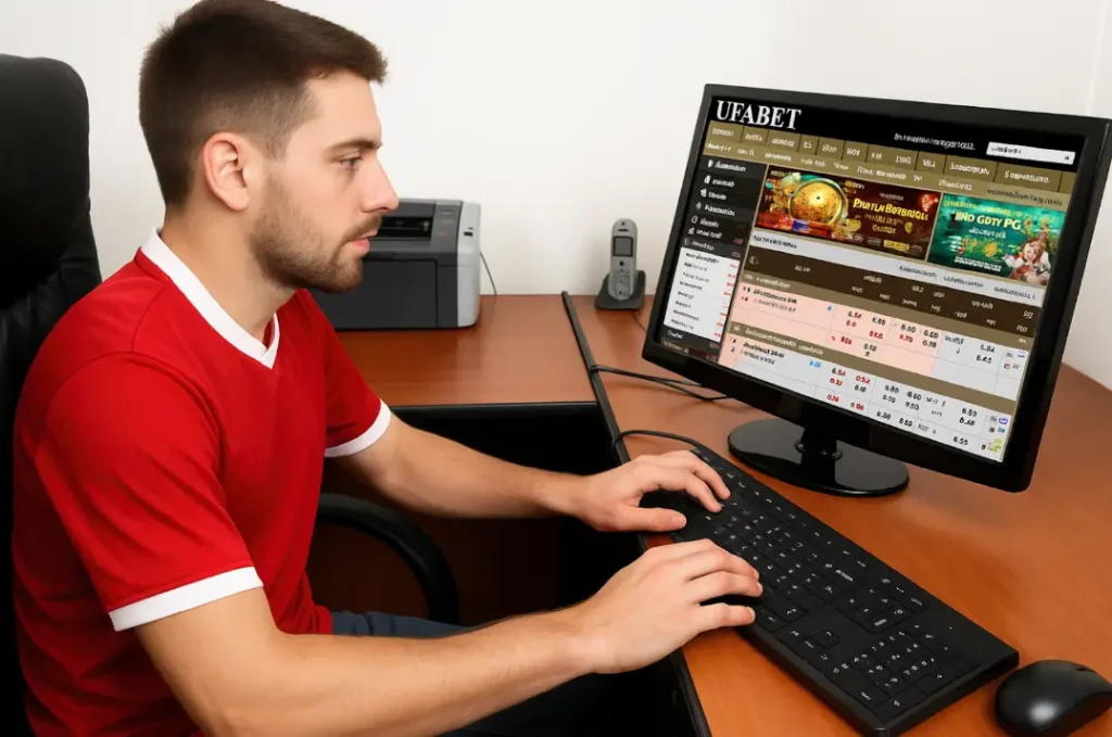 แทงบอลบนคอมพิวเตอร์