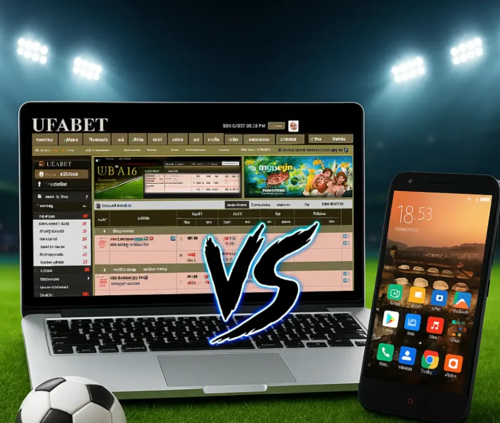 แทงบอลมือถือ หรือ บนคอมพิวเตอร์